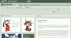 Desktop Screenshot of clockworkhare.deviantart.com
