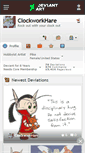 Mobile Screenshot of clockworkhare.deviantart.com