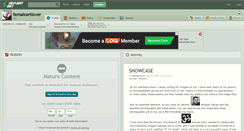 Desktop Screenshot of femaleartlover.deviantart.com