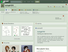 Tablet Screenshot of luckygirl555.deviantart.com