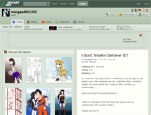 Tablet Screenshot of mangaaddict300.deviantart.com