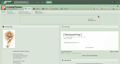 Desktop Screenshot of crossingthestars.deviantart.com