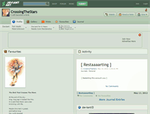 Tablet Screenshot of crossingthestars.deviantart.com