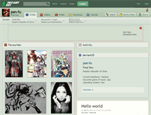 Tablet Screenshot of pan-fu.deviantart.com