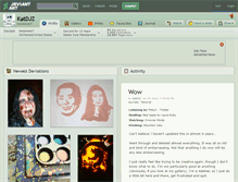 Tablet Screenshot of katdjz.deviantart.com