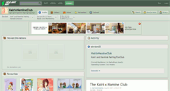 Desktop Screenshot of kairixnamineclub.deviantart.com