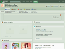 Tablet Screenshot of kairixnamineclub.deviantart.com