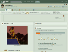 Tablet Screenshot of foxwar-897.deviantart.com