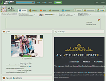 Tablet Screenshot of mlbx.deviantart.com