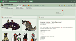 Desktop Screenshot of oriana-the-wolf.deviantart.com