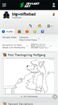 Mobile Screenshot of bigwolfbebad.deviantart.com
