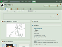 Tablet Screenshot of bigwolfbebad.deviantart.com