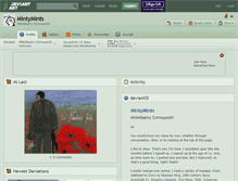 Tablet Screenshot of mintymints.deviantart.com