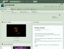 Tablet Screenshot of corewebmedia.deviantart.com