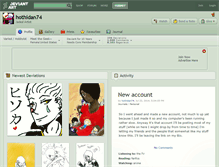 Tablet Screenshot of hothidan74.deviantart.com