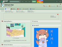 Tablet Screenshot of himiwari-chan.deviantart.com