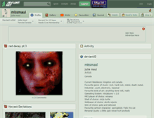 Tablet Screenshot of missmaul.deviantart.com