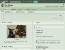 Tablet Screenshot of kyo-cat-san.deviantart.com