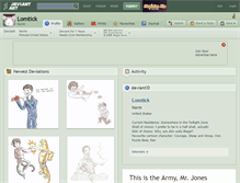 Tablet Screenshot of lomtick.deviantart.com