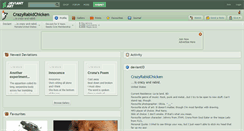 Desktop Screenshot of crazyrabidchicken.deviantart.com