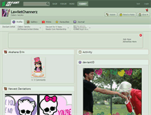 Tablet Screenshot of lawlietchannerz.deviantart.com