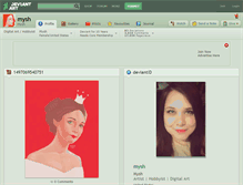Tablet Screenshot of mysh.deviantart.com