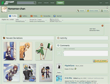 Tablet Screenshot of nonsense-chan.deviantart.com