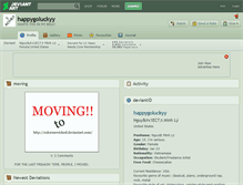 Tablet Screenshot of happygoluckyy.deviantart.com