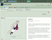Tablet Screenshot of desert-anubis.deviantart.com