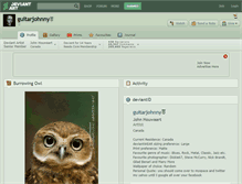 Tablet Screenshot of guitarjohnny.deviantart.com