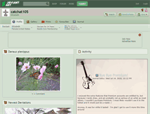 Tablet Screenshot of catchat105.deviantart.com