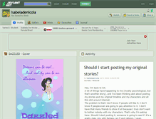 Tablet Screenshot of isabeladenicola.deviantart.com