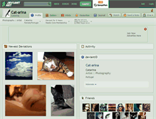 Tablet Screenshot of cat-arina.deviantart.com