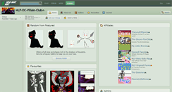 Desktop Screenshot of mlp-oc-villain-club.deviantart.com