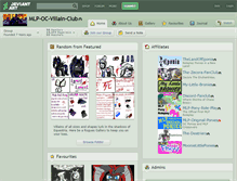 Tablet Screenshot of mlp-oc-villain-club.deviantart.com