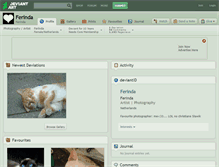 Tablet Screenshot of ferinda.deviantart.com