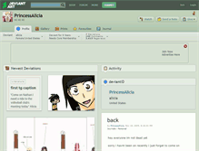 Tablet Screenshot of princessalicia.deviantart.com