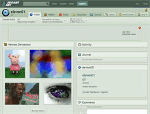 Tablet Screenshot of eleven01.deviantart.com
