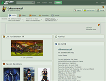Tablet Screenshot of dskemmanuel.deviantart.com