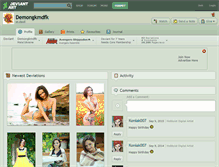 Tablet Screenshot of demongkmdfk.deviantart.com