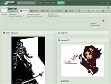Tablet Screenshot of darkval.deviantart.com