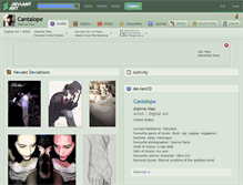 Tablet Screenshot of cantalope.deviantart.com