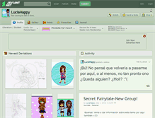 Tablet Screenshot of luciahappy.deviantart.com