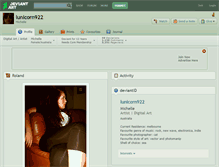 Tablet Screenshot of lunicorn922.deviantart.com