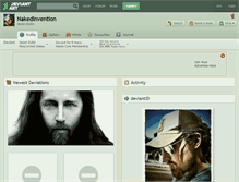 Tablet Screenshot of nakedinvention.deviantart.com