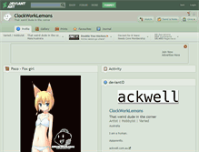 Tablet Screenshot of clockworklemons.deviantart.com