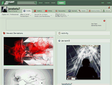 Tablet Screenshot of janebeta7.deviantart.com