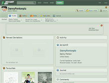Tablet Screenshot of dannyfentonplz.deviantart.com