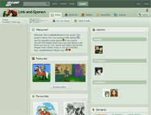 Tablet Screenshot of link-and-epona.deviantart.com