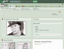 Tablet Screenshot of frisci.deviantart.com